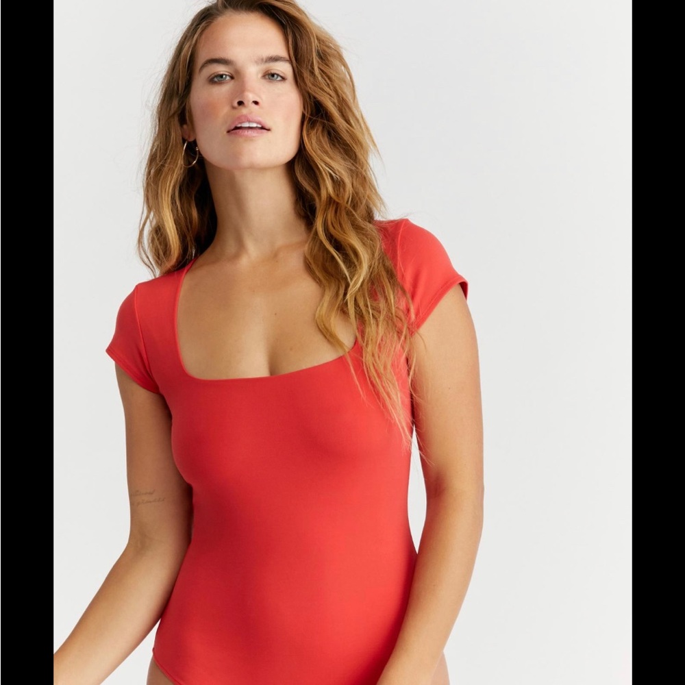 Free People Fair and Square Neck Duo Bodysuit